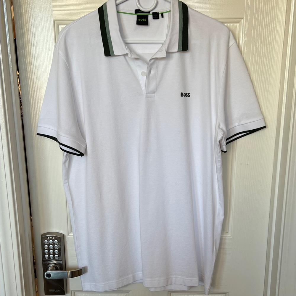 Boss White Polo Shirt